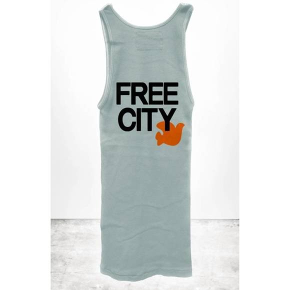 NWT FREECITY unisex rtu/1999 supervintage ribbed tank top - Picture 5 of 8
